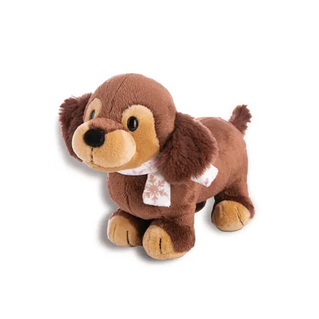 NICI Kuscheltier Dackel Skida mit Schal stehend, 22 cm