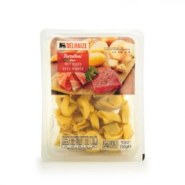 Delhaize Tortelloni met vlees (voor uw eigen risico, geen restitutie mogelijk)