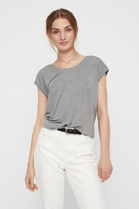 Pieces grijze dames t-shirt