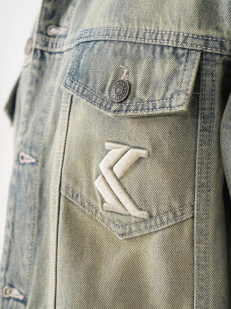 KARL KANI Jeansjacke hellblau