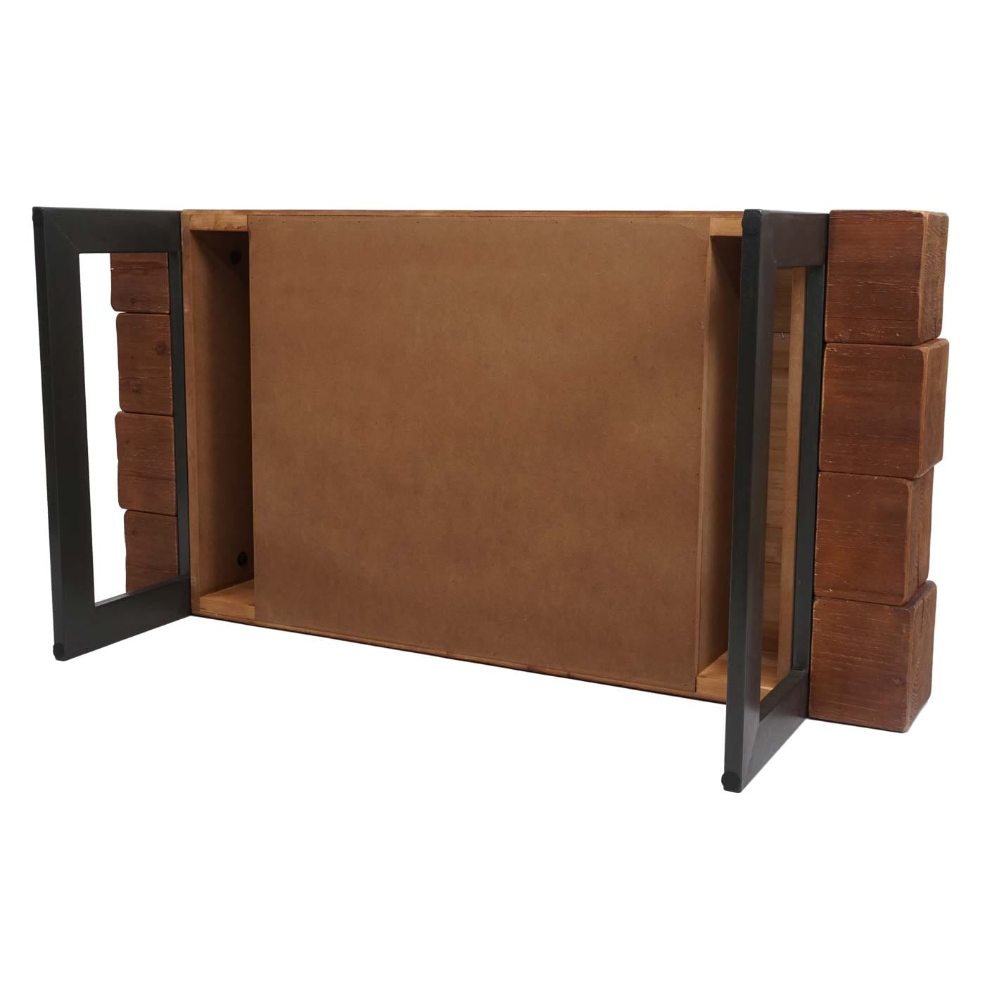 TV-Rack MCW-A15, Fernsehtisch Lowboard TV-Tisch, Tanne Holz rustikal massiv MVG-zertifiziert 40x120x60cm