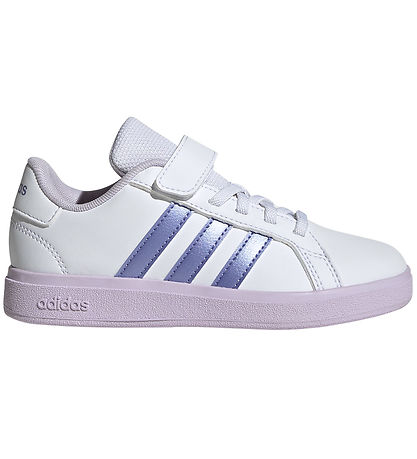 adidas Performance Sko -  Grønd Court 2.0 - Hvid/Lilla/Rosa