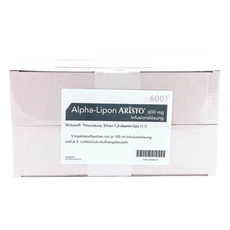 Alpha Lipon Aristo 600 mg Infusionslösung, 5X100 ml