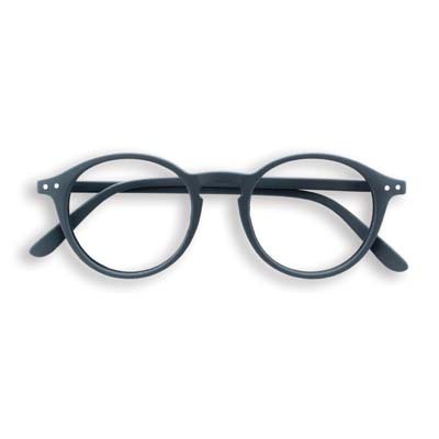 +1.00 Grey Circular Reading Glasses: Izipizi