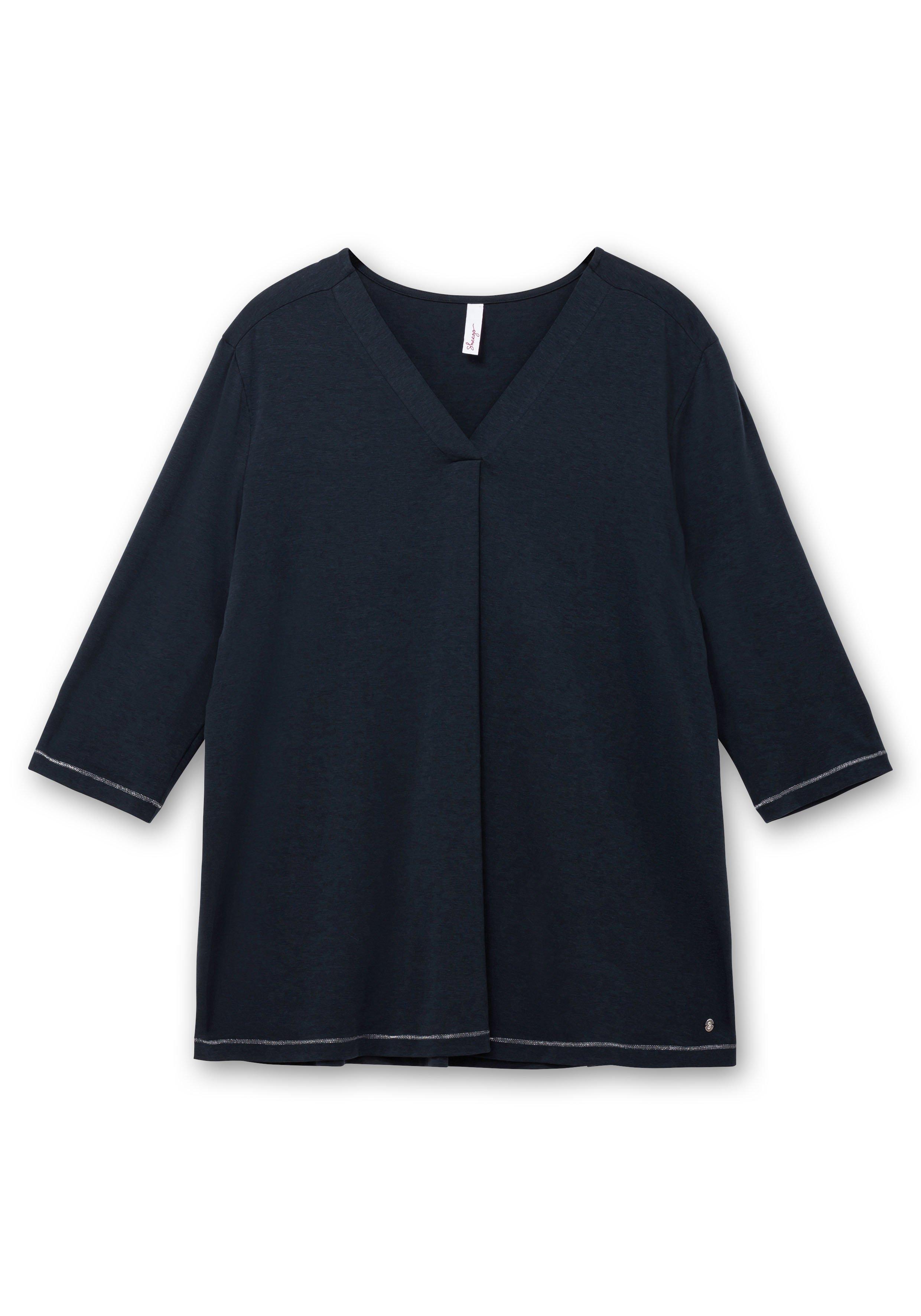 3/4-Arm-Shirt in leichter A-Linie, mit  TENCEL™ Lyocell