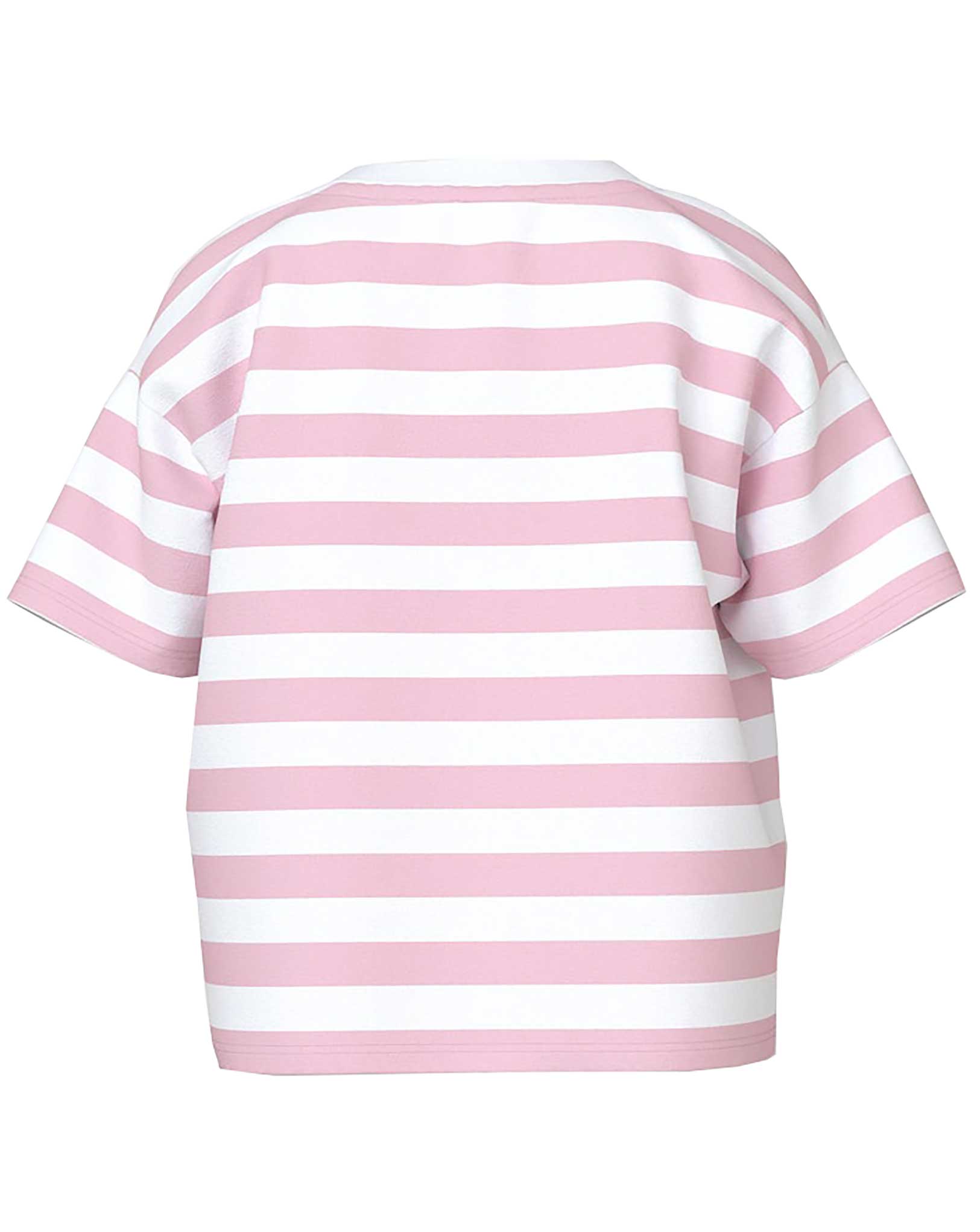 T-Shirt NKFVITANNI BOXY STRIPES in parfait pink
