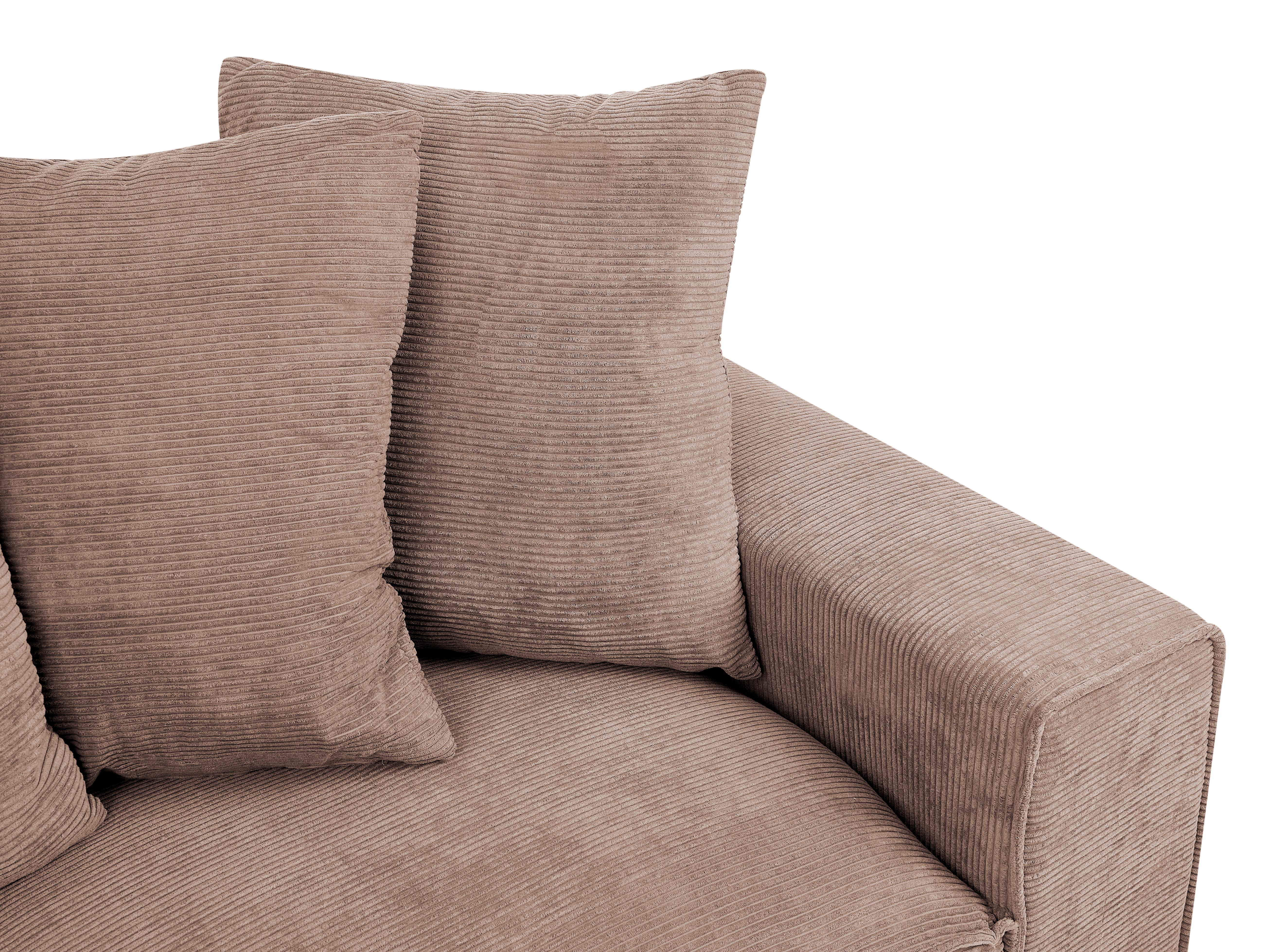 Bank 3-zits VISKAN Corduroy Zandbeige
