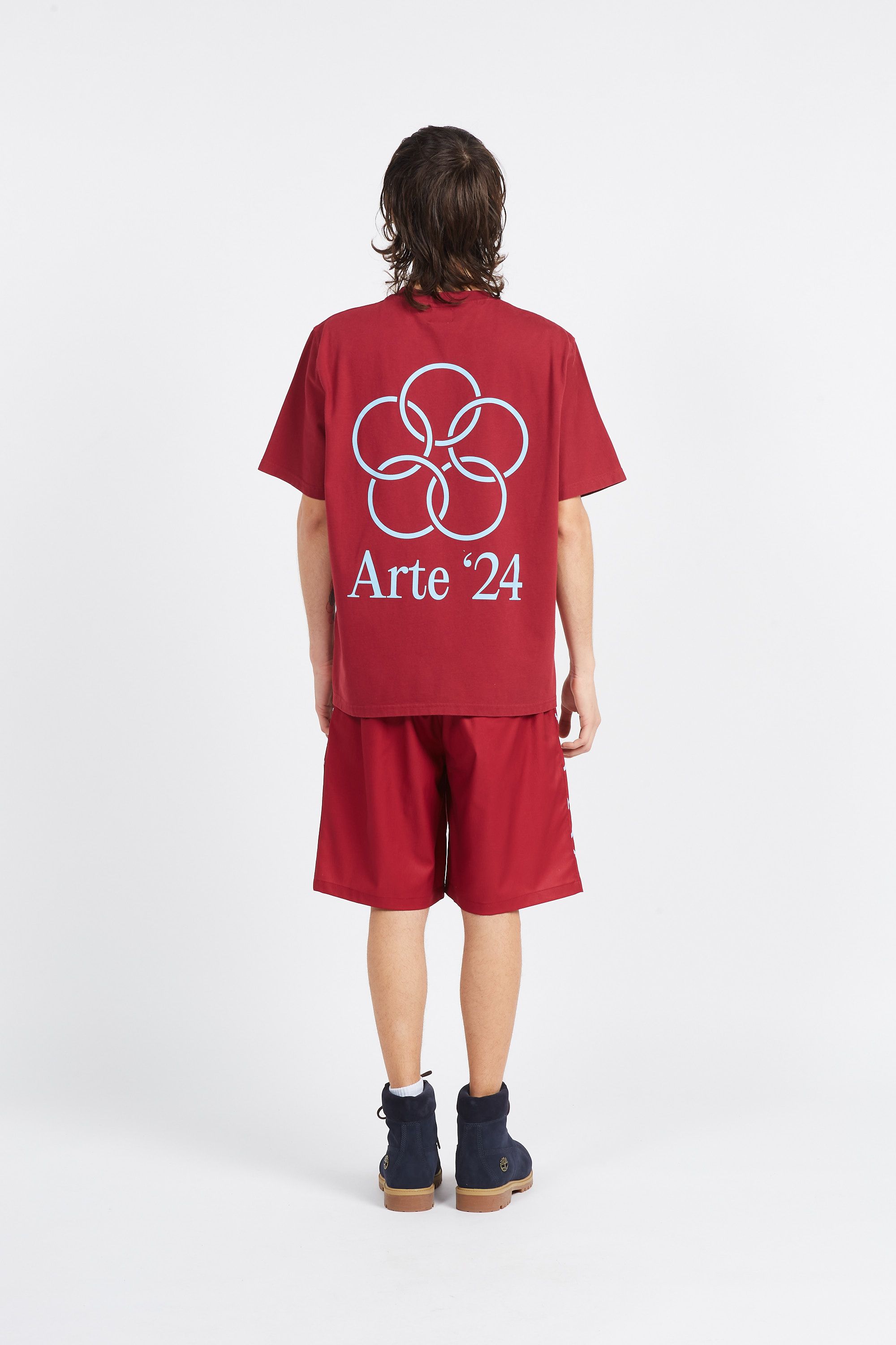 ARTE ANTWERP T-shirt Teo Back Rings T-shirt Rouge