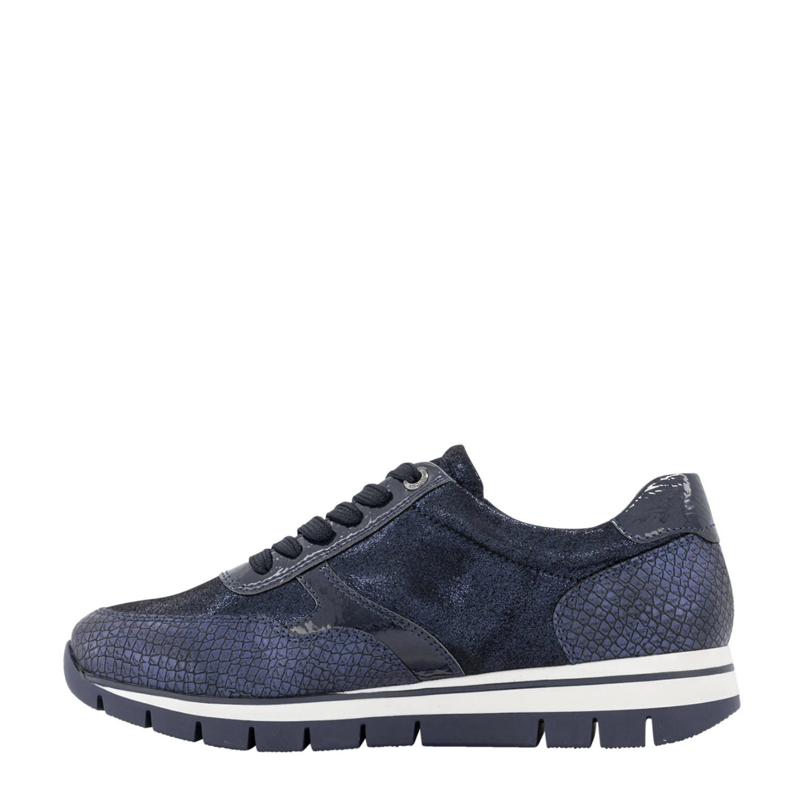 Medicus comfort leren sneakers blauw