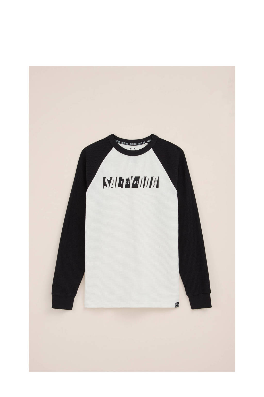 Salty Dog longsleeve wit/zwart