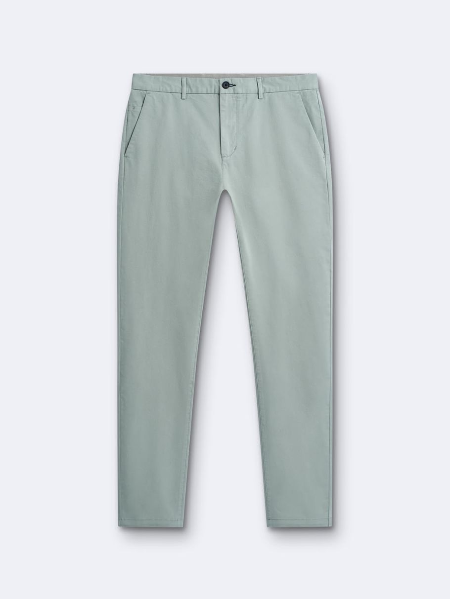Chino slim en coton élasthane uni