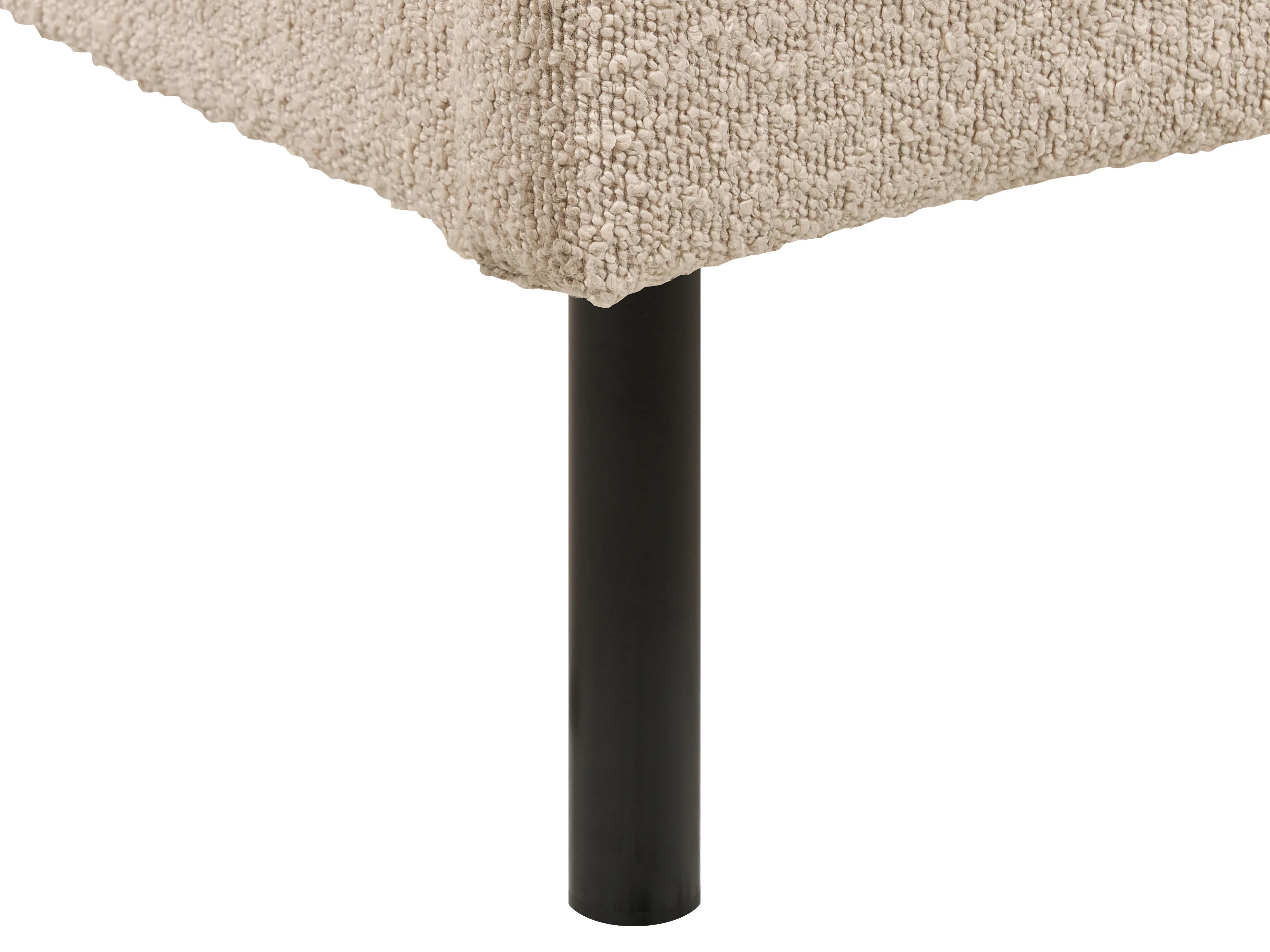 Bed Bouclé MARGUT 180 x 200 cm Beige