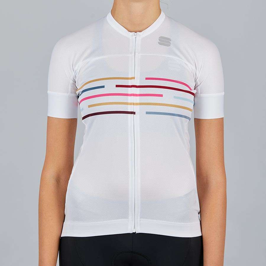 Sportful Velodrome Fietsshirt Korte Mouwen Wit Dames
