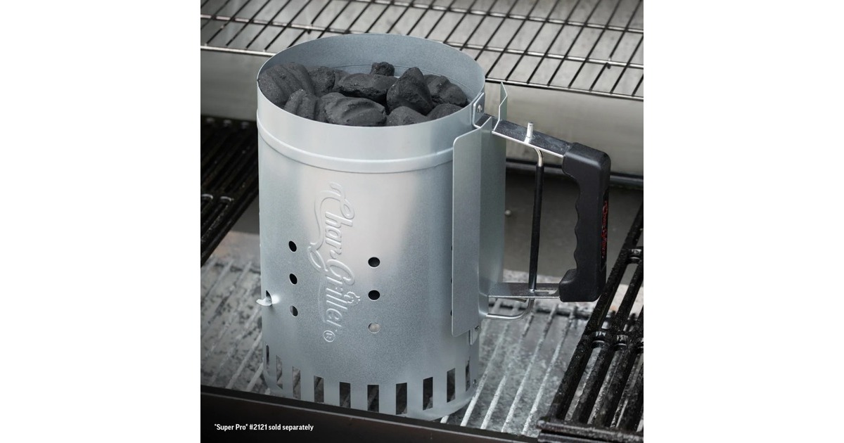 Char-GrillerCharcoal Chimney houtskoolstarter  (Zilver)