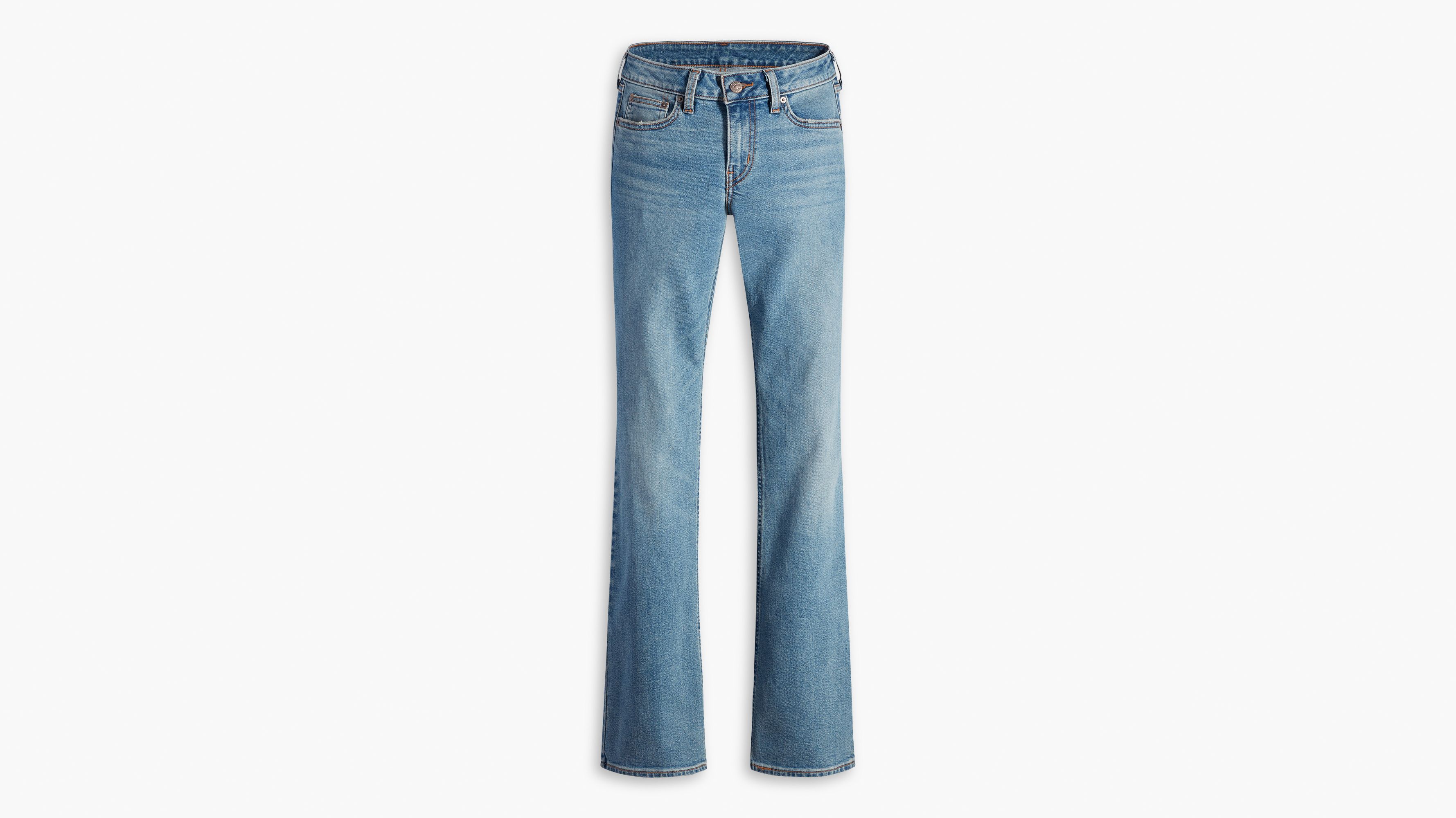Jean Superlow Bootcut - Medium Indigo Stonewash - Bleu
