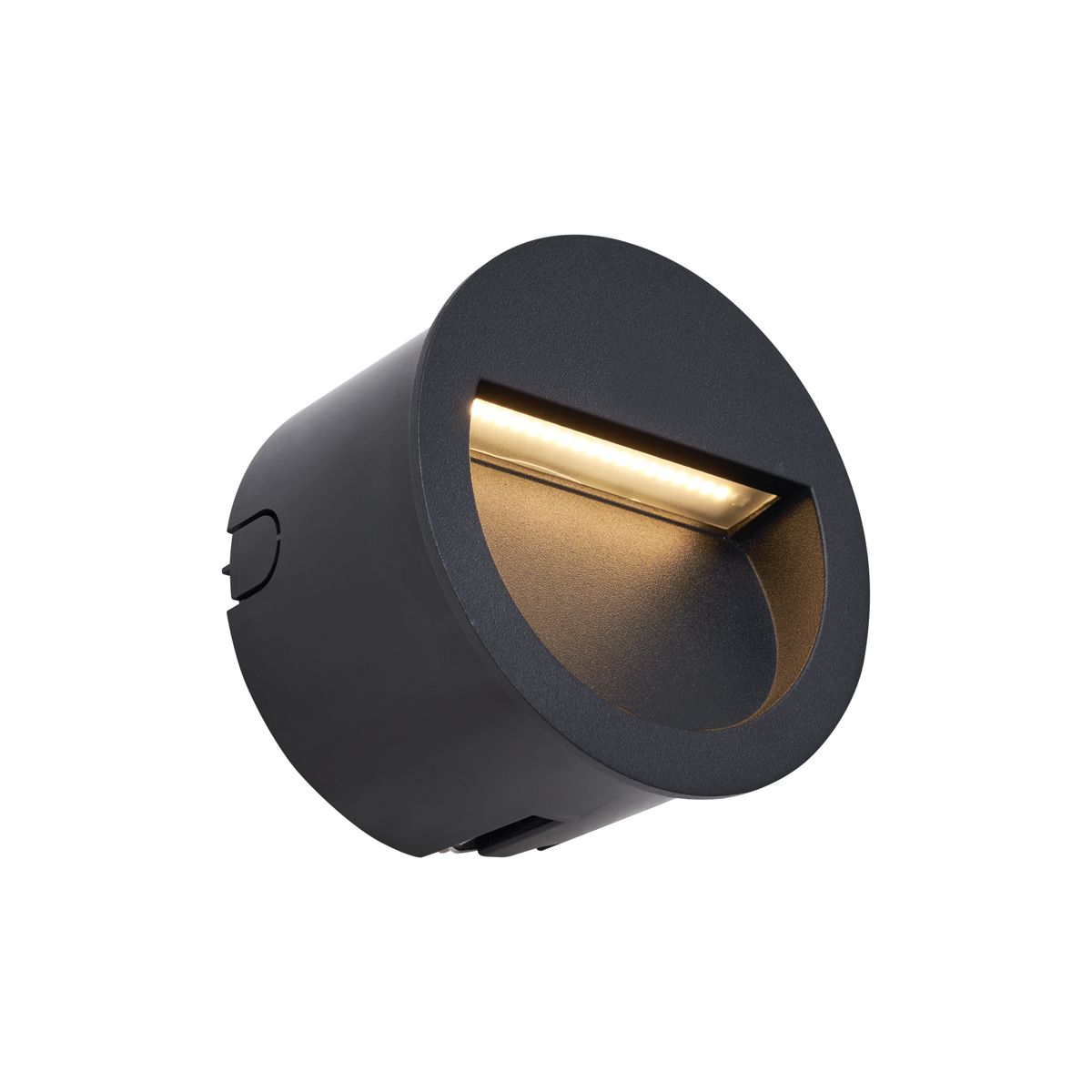 Moderne inbouw wandlamp zwart incl. LED IP65 - Gem