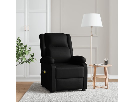 VIDAXL - Fauteuil Relaxation Fauteuil de massage - noir - similicuir - 70x93x98cm