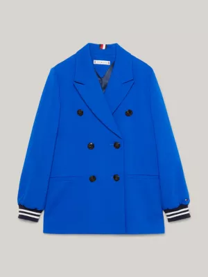 Blazer Hilfiger Monotype de Abotoamento Duplo