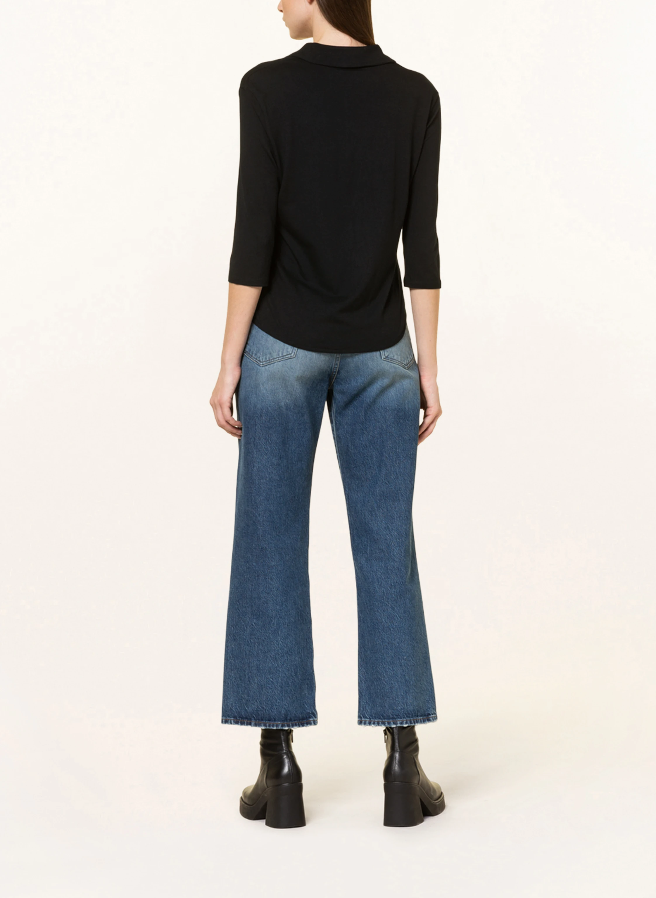 MAJESTIC FILATURES Cropped-Hemdbluse mit 3/4-Arm