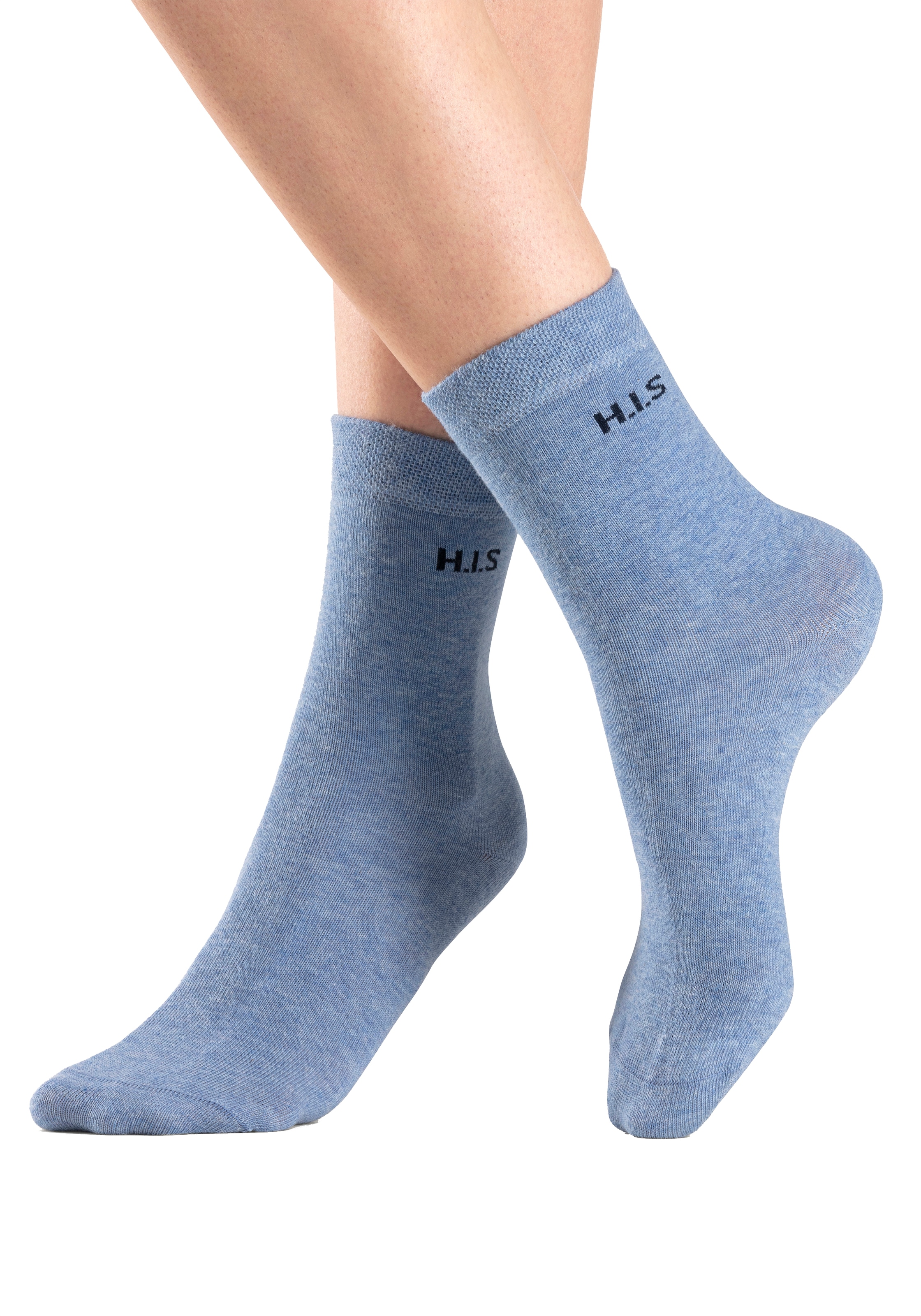 H.I.S Socken Packung, 4 Stk. tlg. ohne einschneidendes Bündchen