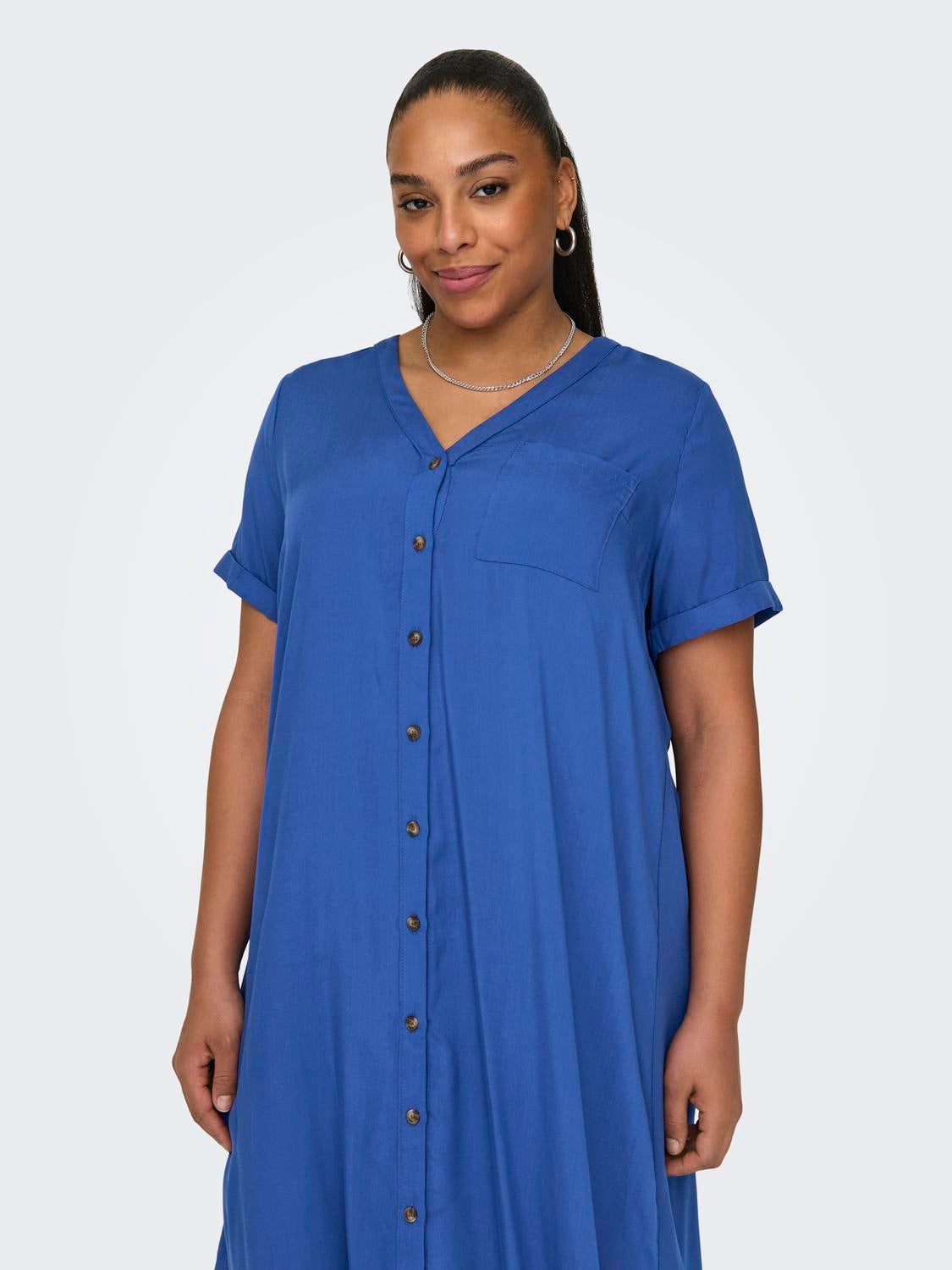 CARNEWDENIZIA Langes Kleid Dazzling Blue