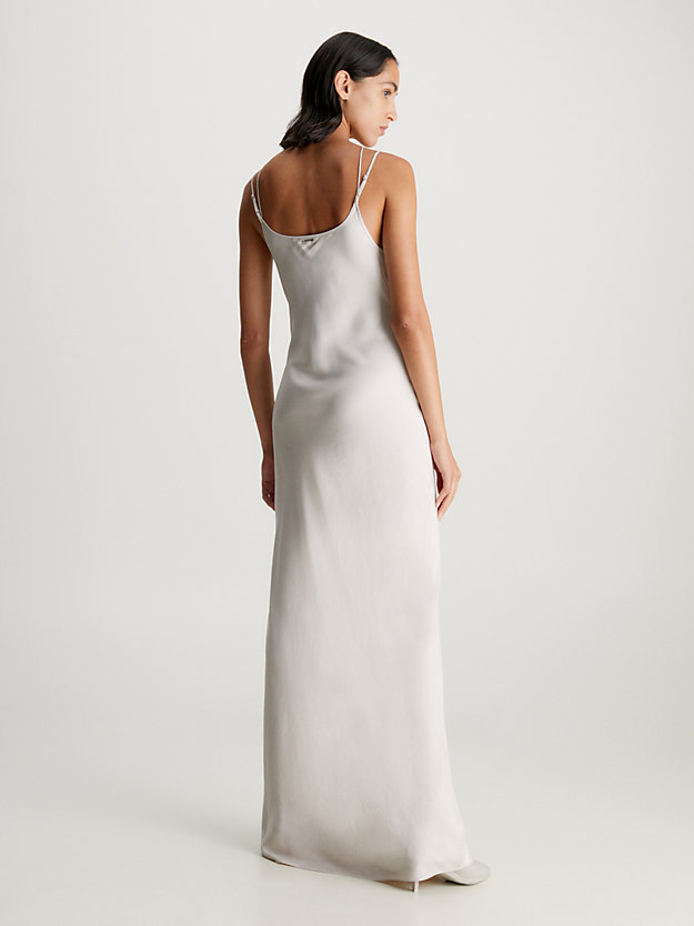 Vestido longo de cetim