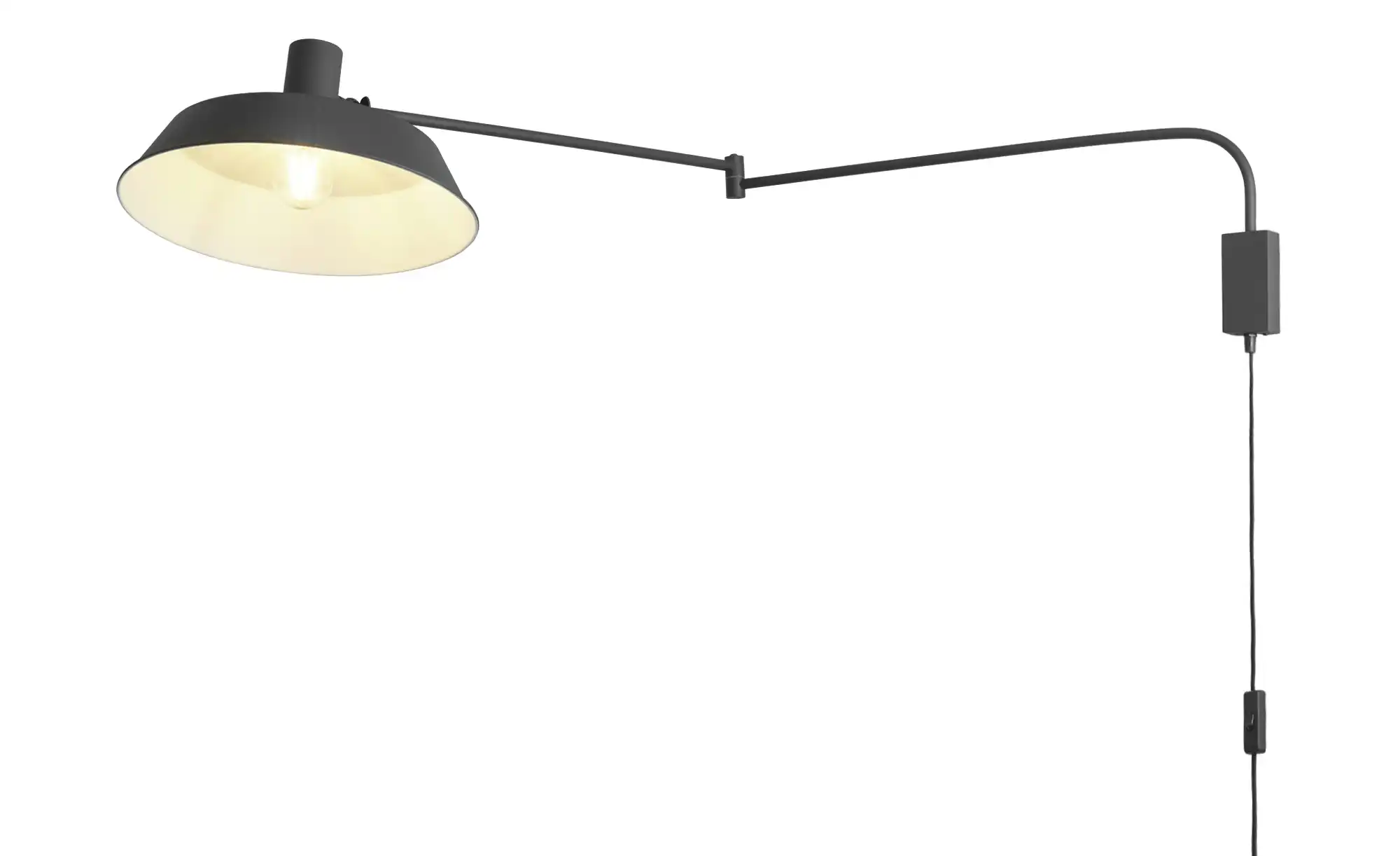 Trio Wandleuchte, 1-flammig, Metall schwarz