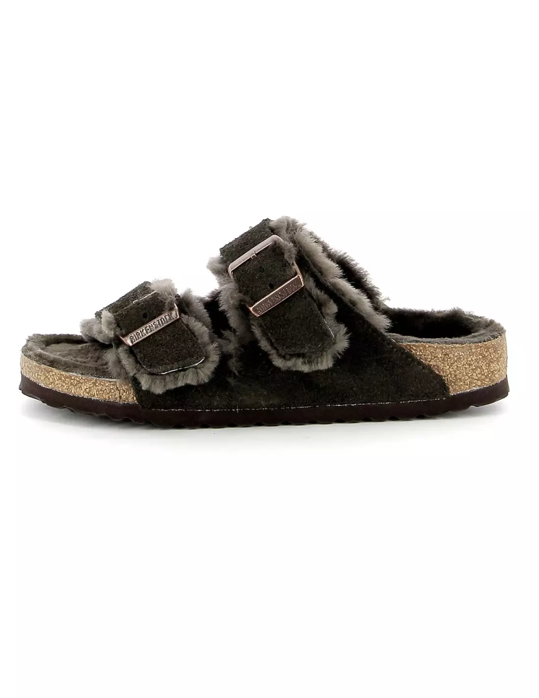 BIRKENSTOCK ARIZONA LEATHER - Mules & sabots Marronfoncé