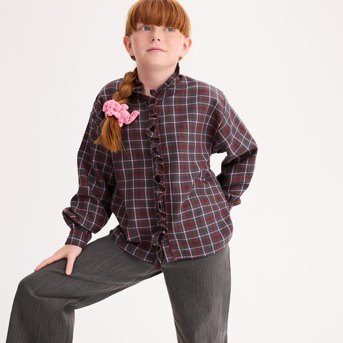 COLEÇÕES LA REDOUTE<br>Camisa xadrez de manga comprida