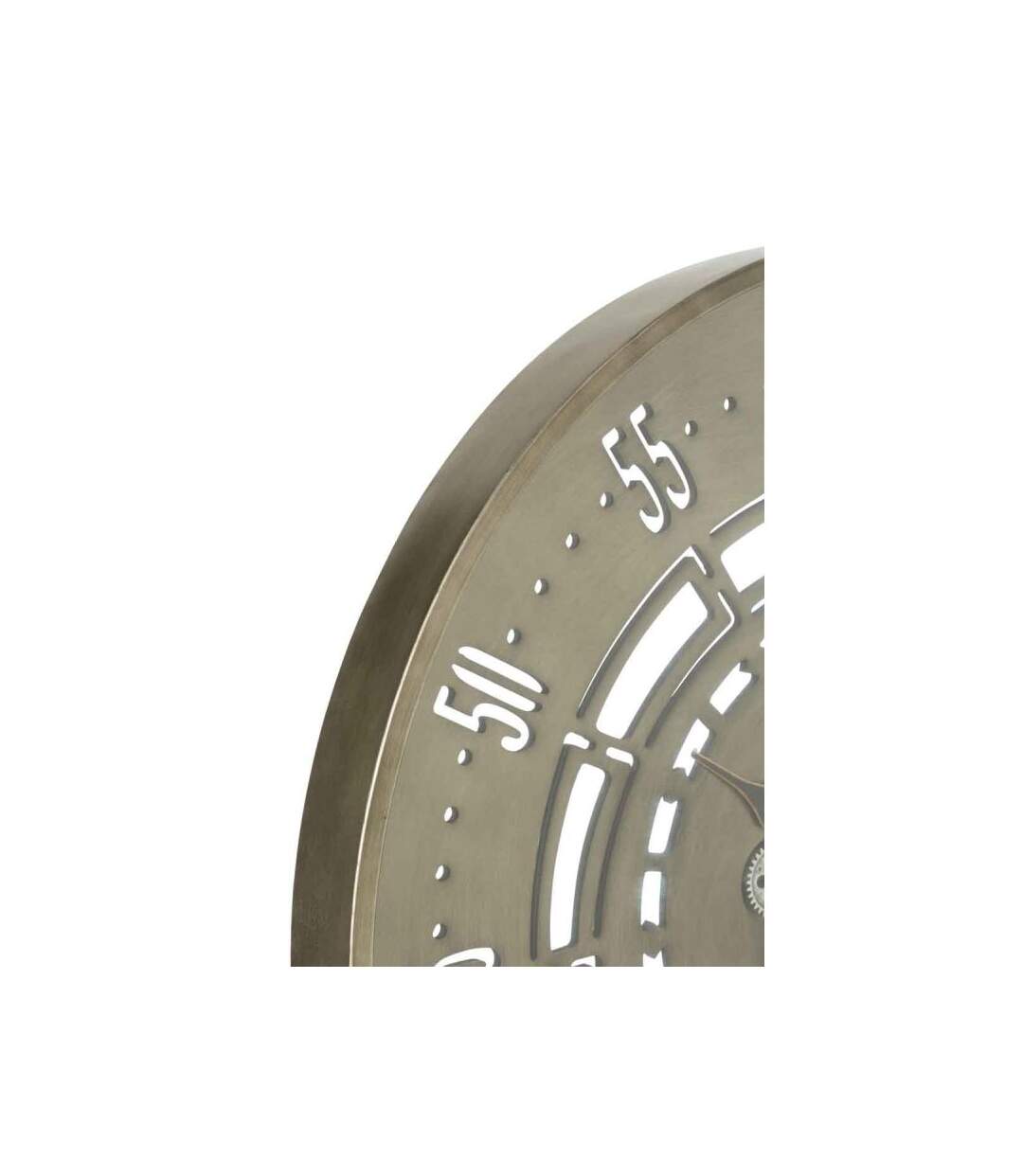 Paris Prix - Horloge Murale engrenage Secondes 90cm Cuivre
