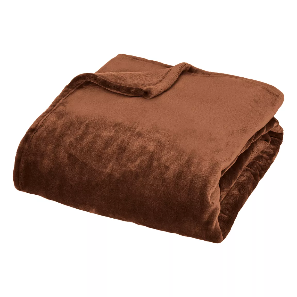Plaid doux flanelle (130 x 180 cm) Cuddly Marron