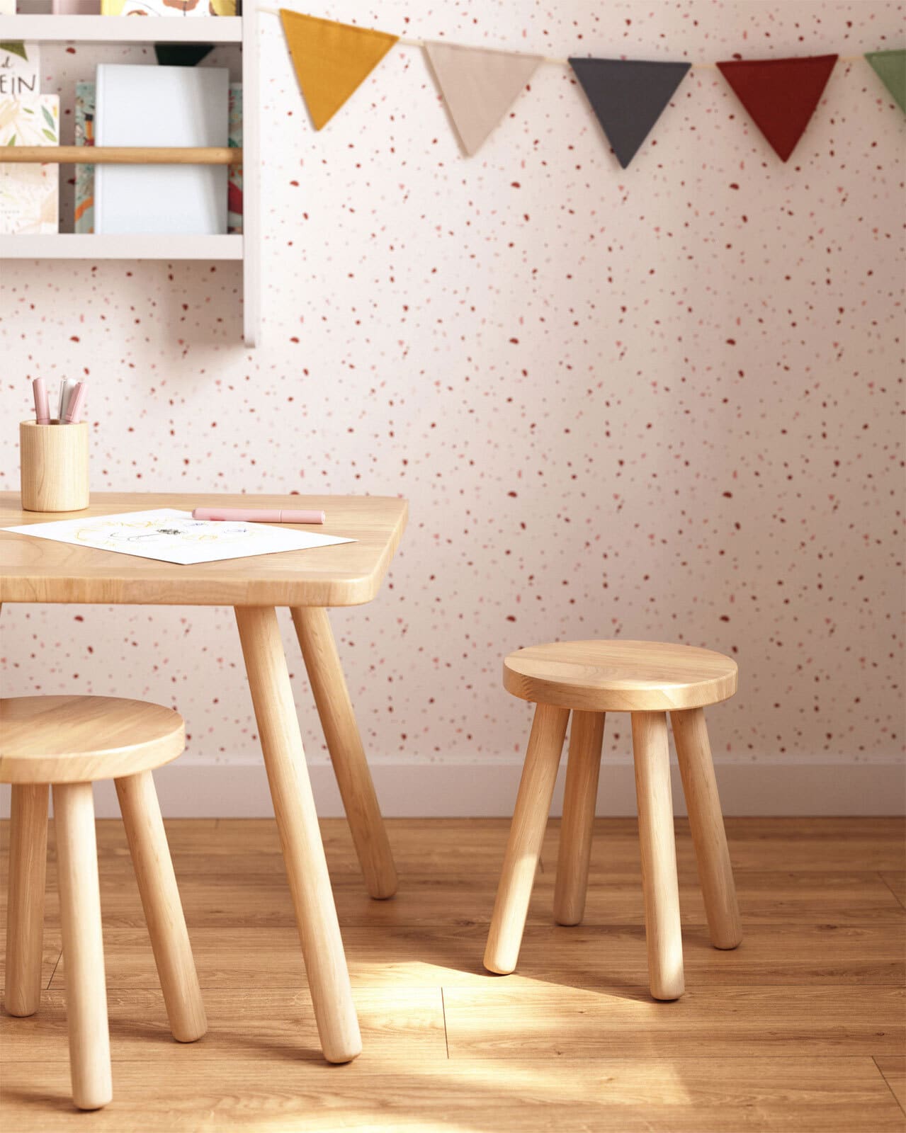 Kave Home Kinderhocker DILCIA Natural