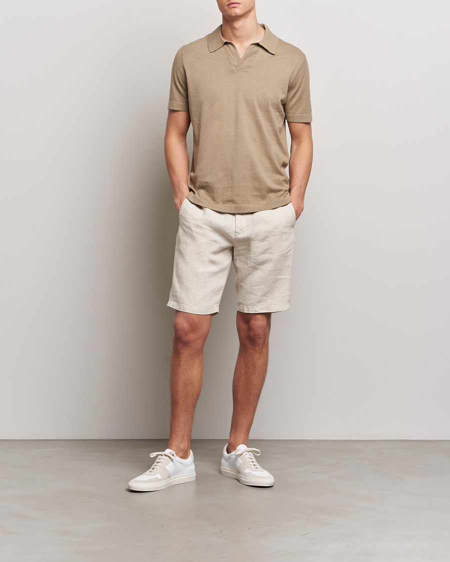 NN07 Crown Linen Shorts Oat