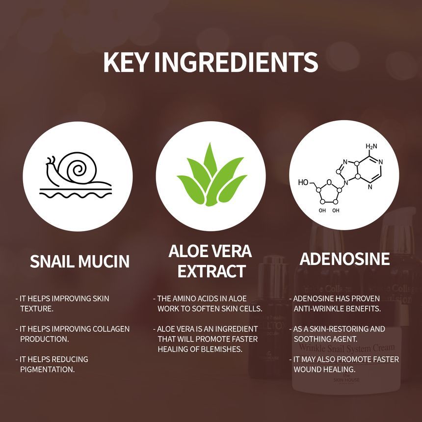 de SKIN HOUSE - Wrinkle Snail System Cream
