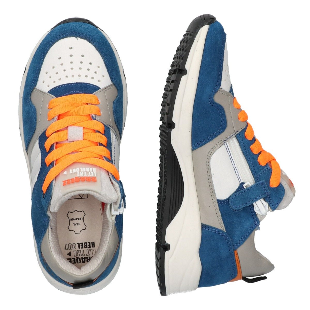 Maxime Magic - Lage Sneakers Braqeez Blauw