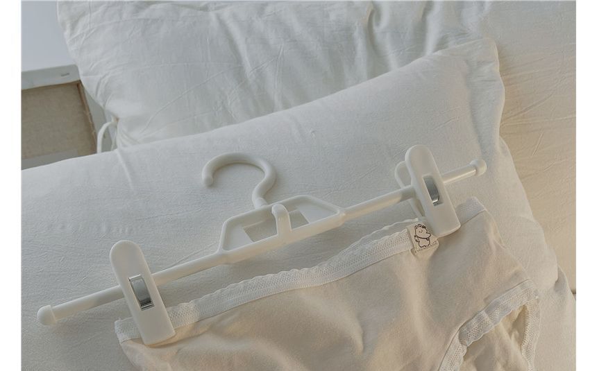 Single Park - Effen panty met kanten rand / set