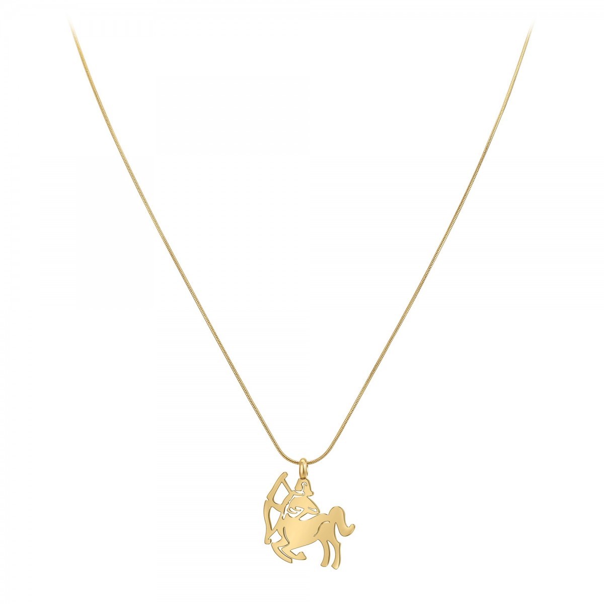 Collier astrologie  Sagittaire  SC Bohème en Acier Finement doré