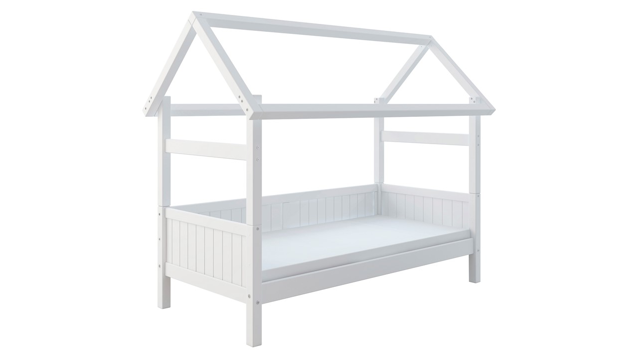 Bedbank Puck met dakframe wit