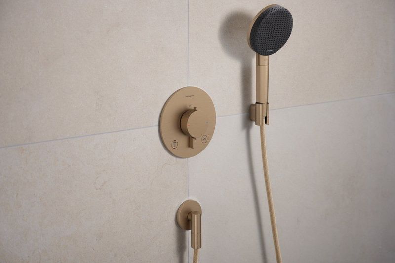 Hansgrohe - Ecostat Comfort S - Thermostaat Inbouw - Brushed Bronze - Veiligheidsblokkering