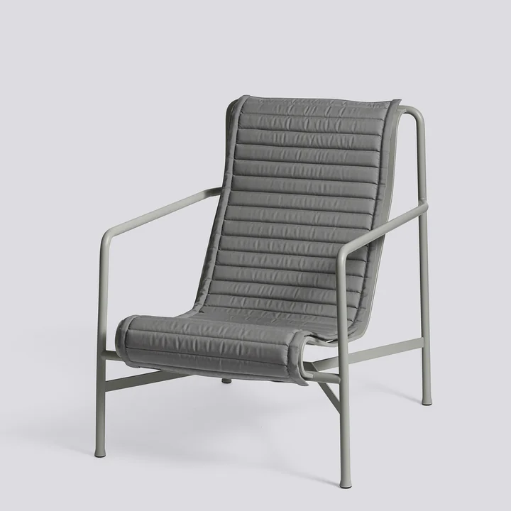 HAY - Palissade Quilted Cushion für Lounge Chair High, anthrazit