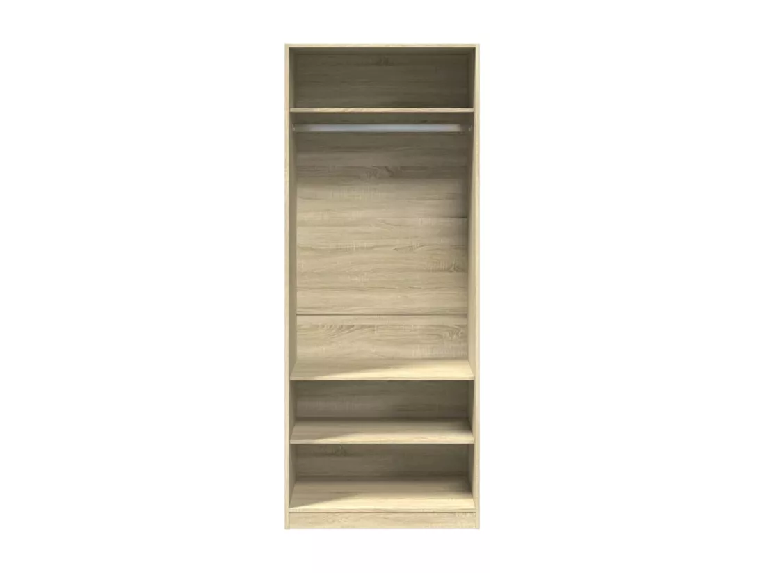 Garde-robe chêne sonoma 80x50x200 cm bois d'ingénierie