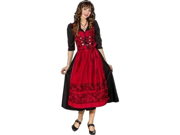 Dirndl kjole, sort