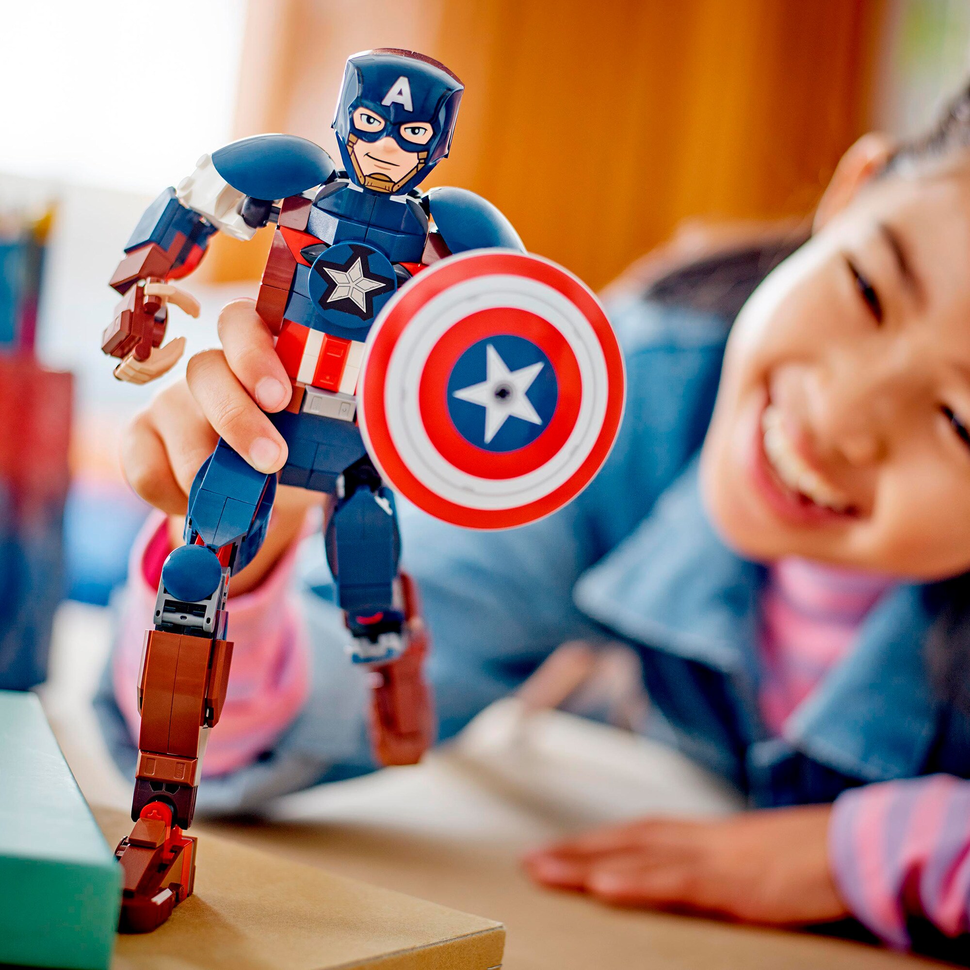 LEGO Konstruktionsspielzeug Marvel Super Heroes Captain America Baufigur