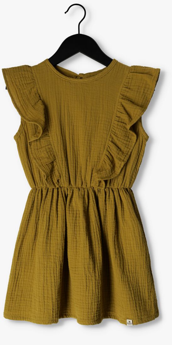 ALWERO olijf alwero mini jurk ruffles
