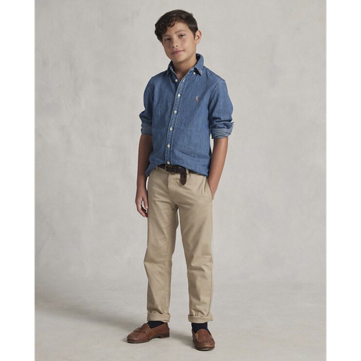 Polo Ralph Lauren Cotton Denim Shirt Blå