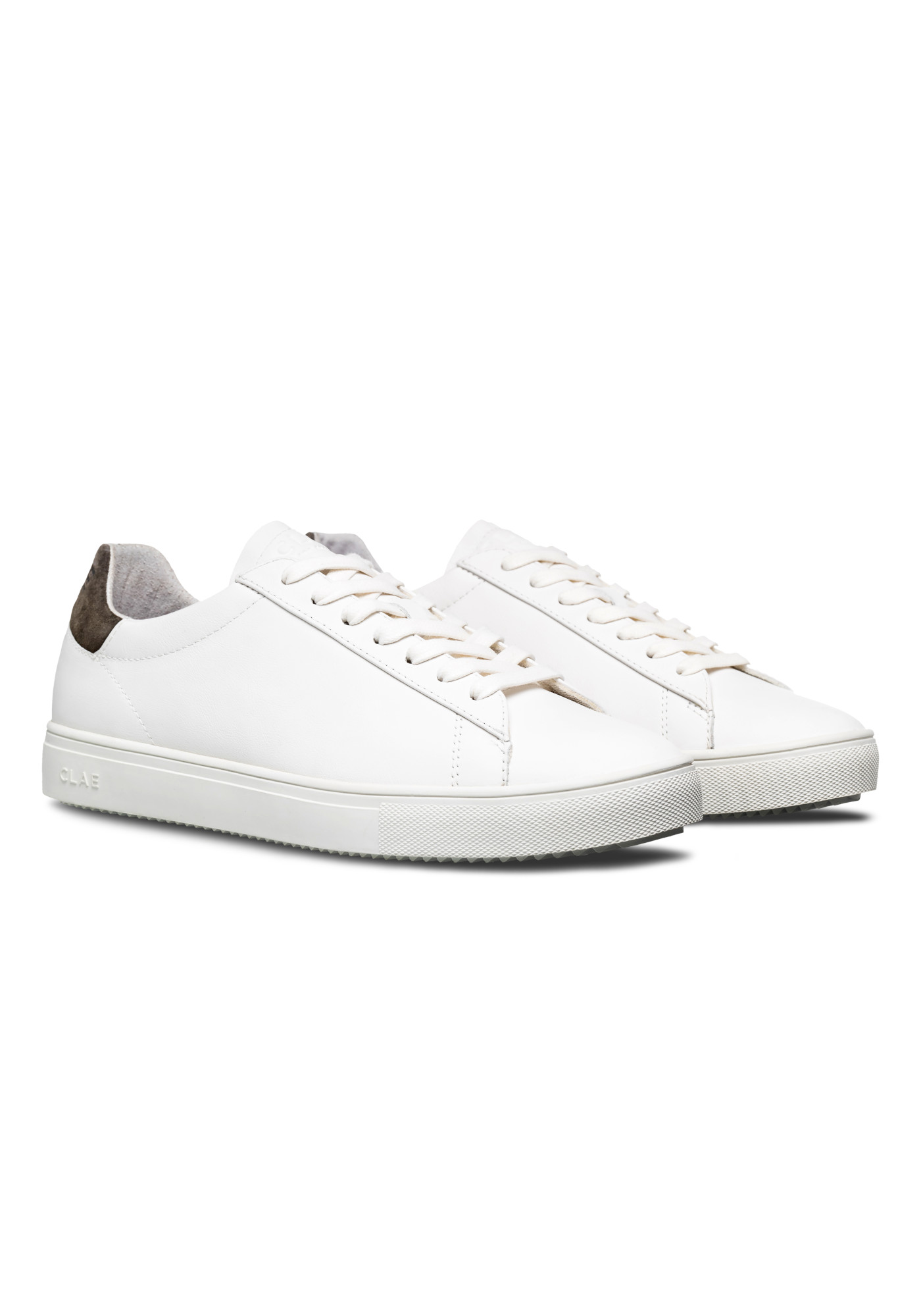 Clae Sneaker Bradley White Leather Olive Night