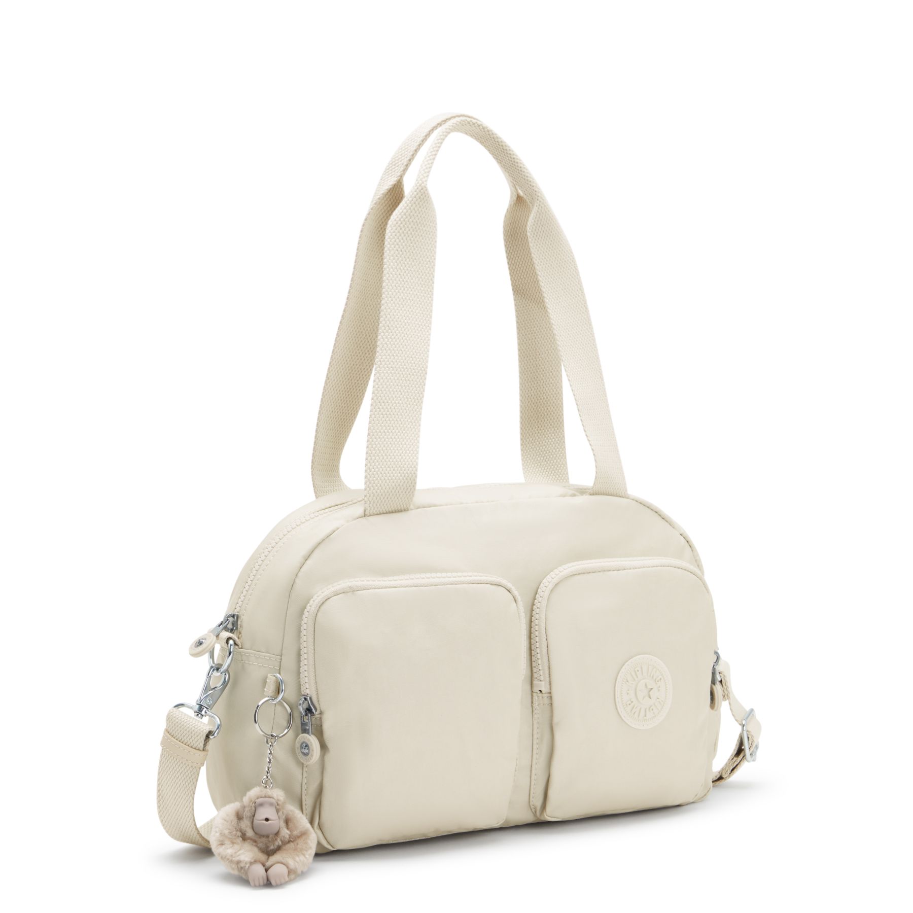 COOL DEFEA Sac Épaule Taille Moyenne avec Sangle Détachable - Beige Pearl