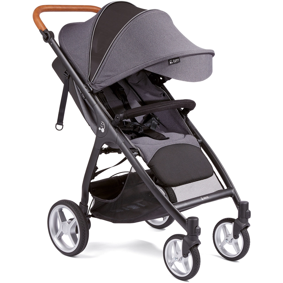 GESSLEIN Buggy SMILOO Happy+ blackcognac steel grey