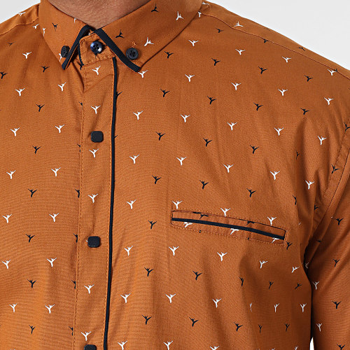 Chemise Manches Longues Camel