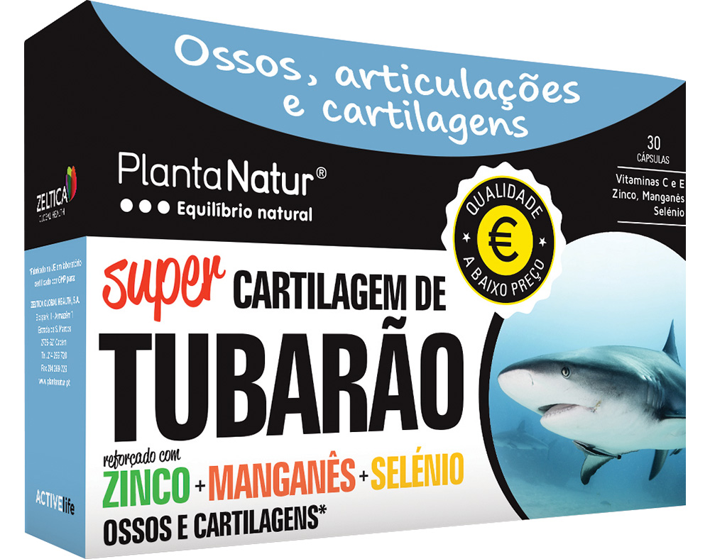 COMPRIMIDOS PLANTANATUR CARTILAGEM TUBARÃO 30UN